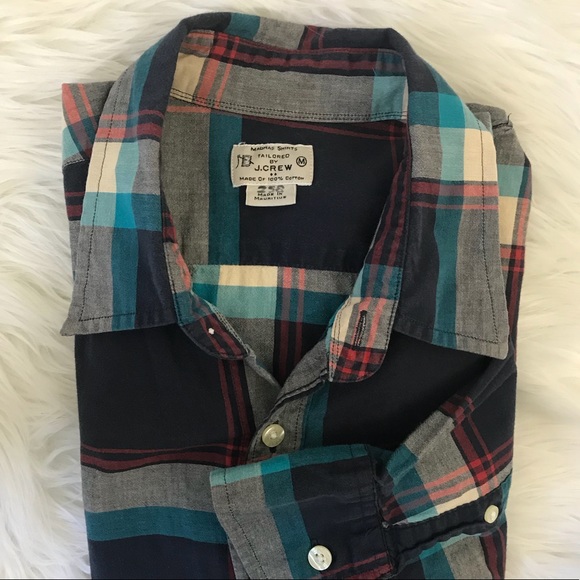 J. Crew Other - J.Crew plaid madras shirt